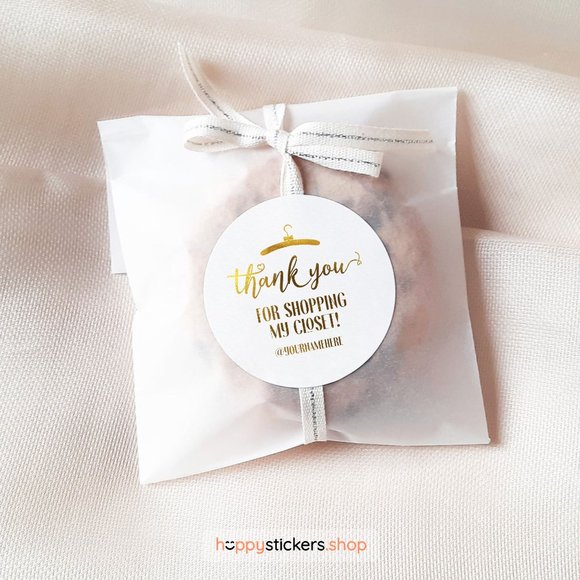 Thank You For Shopping My Closet! Stickers & Labels with your custom text - Picture 8 of 17